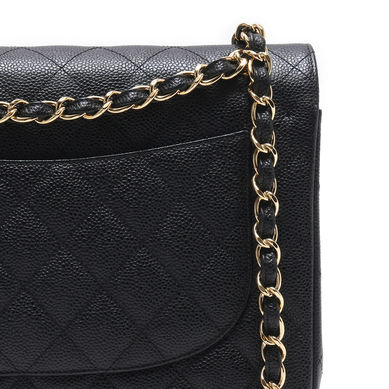 CHANEL(USED)샤넬 캐비어 클래식 점보 플랩백