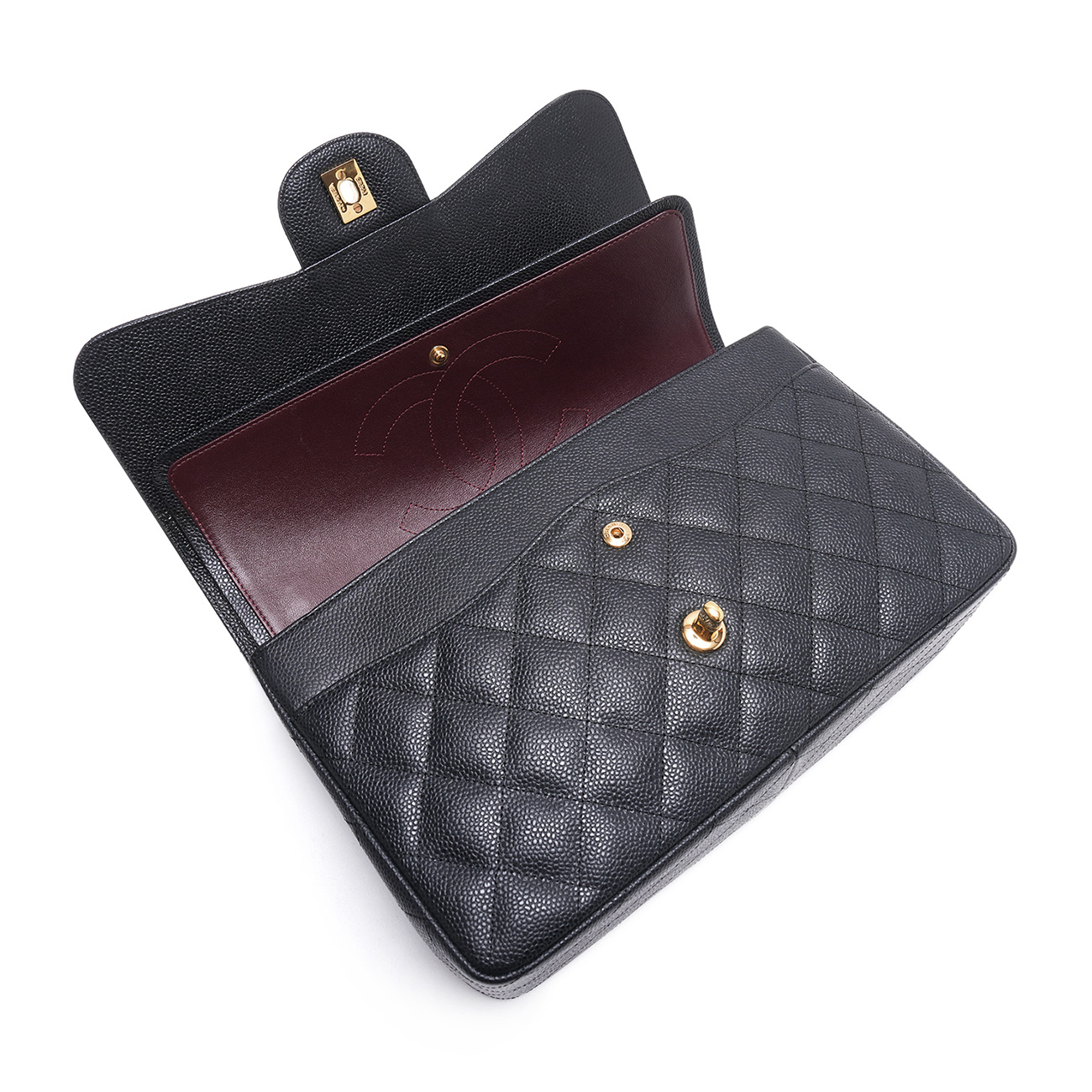 CHANEL(USED)샤넬 캐비어 클래식 점보 플랩백
