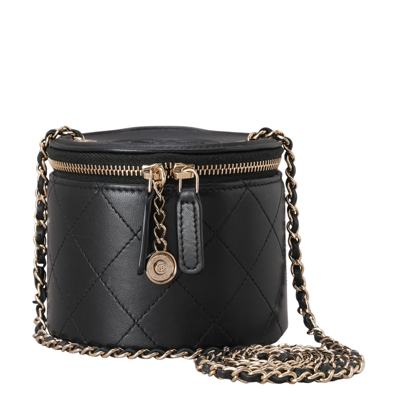 CHANEL(USED)샤넬 원통 베니티