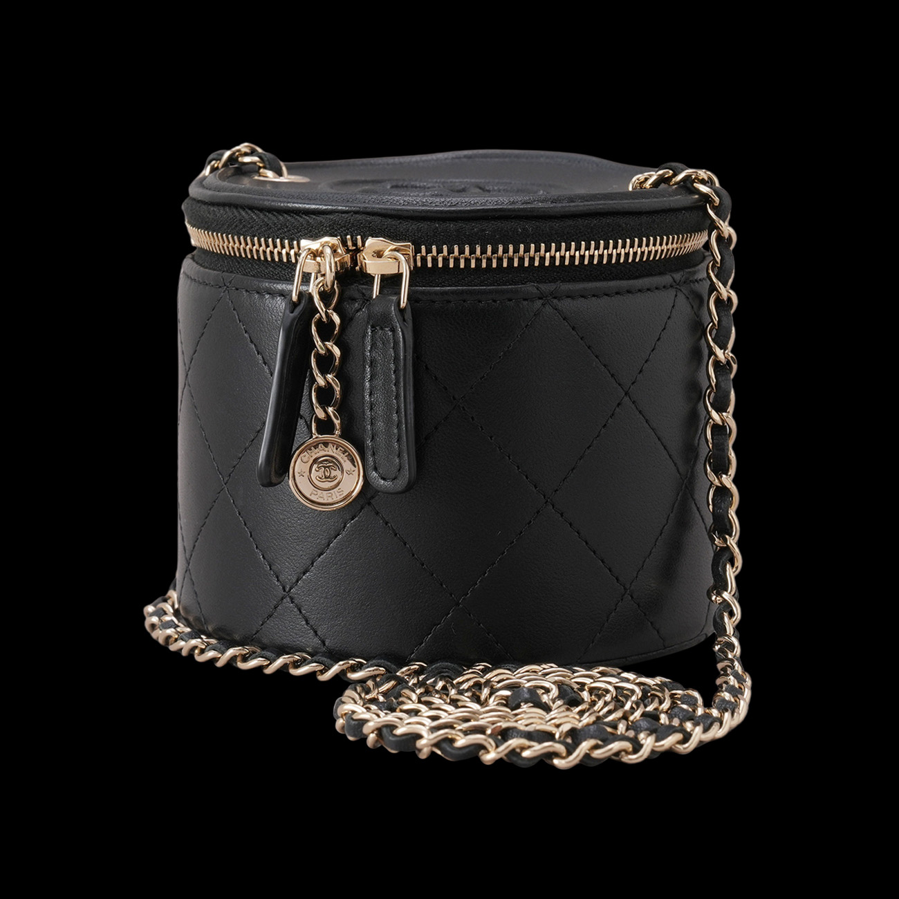 CHANEL(USED)샤넬 원통 베니티