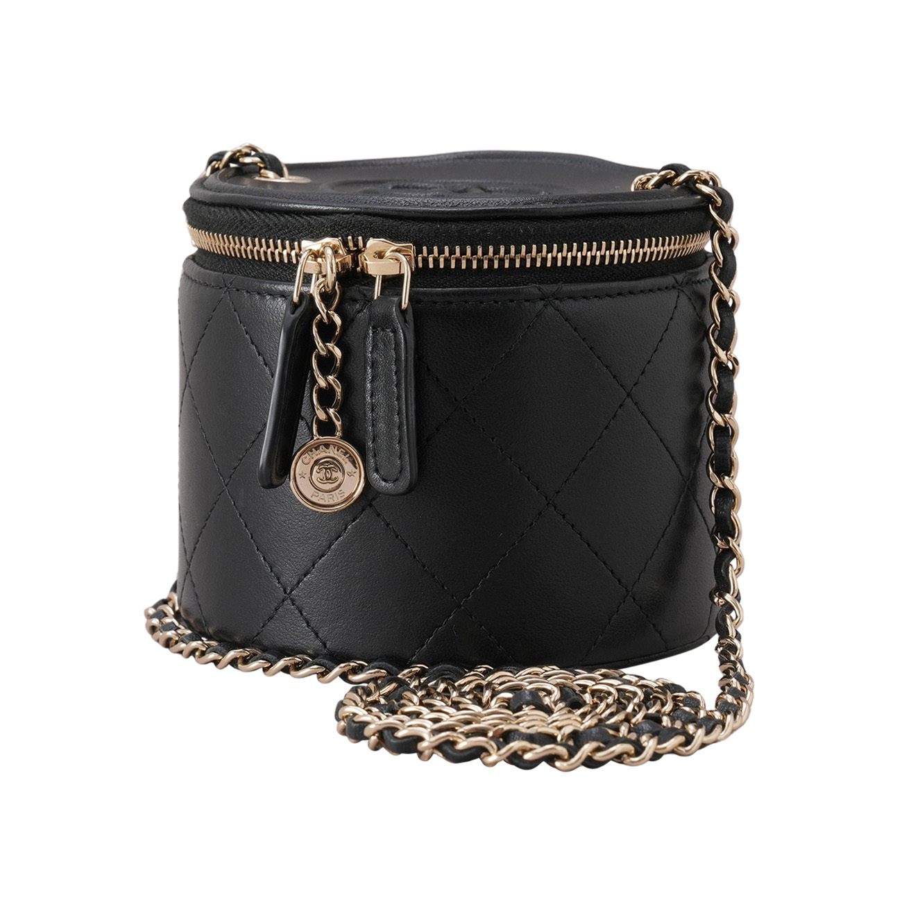 CHANEL(USED)샤넬 원통 베니티