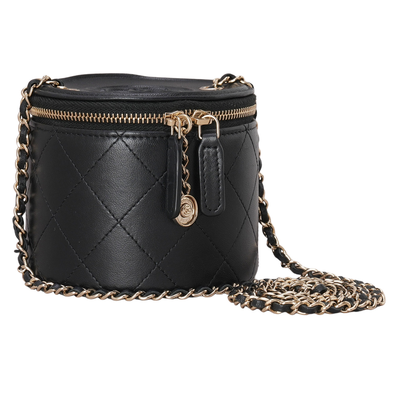 CHANEL(USED)샤넬 원통 베니티