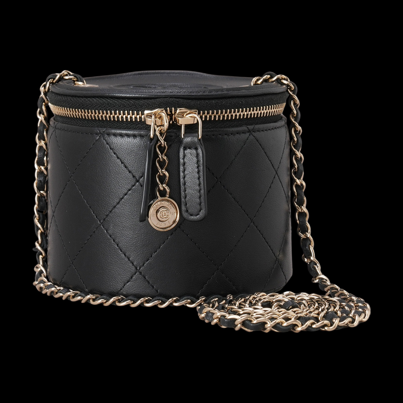 CHANEL(USED)샤넬 원통 베니티