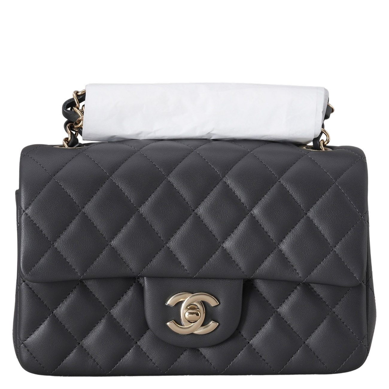 CHANEL(USED)샤넬 A69900 램스킨 뉴미니 클래식 크로스백