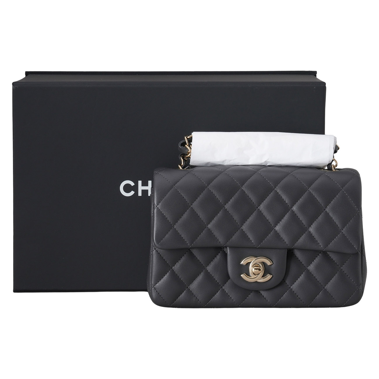 CHANEL(USED)샤넬 A69900 램스킨 뉴미니 클래식 크로스백