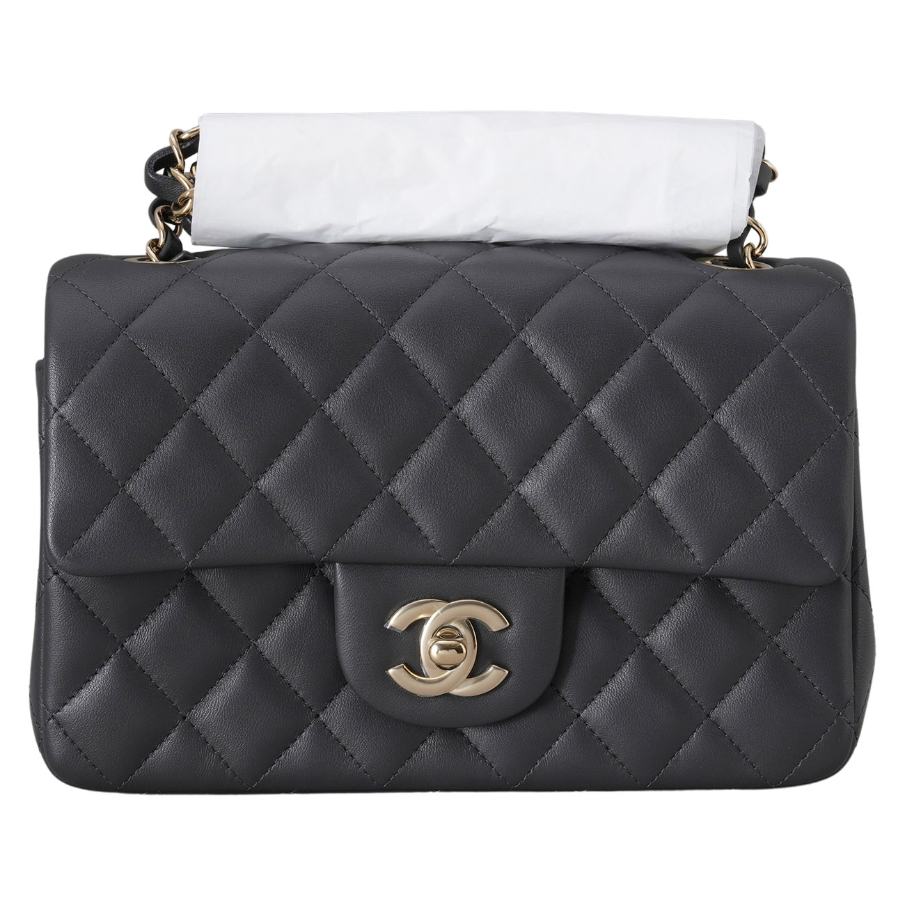 CHANEL(USED)샤넬 A69900 램스킨 뉴미니 클래식 크로스백