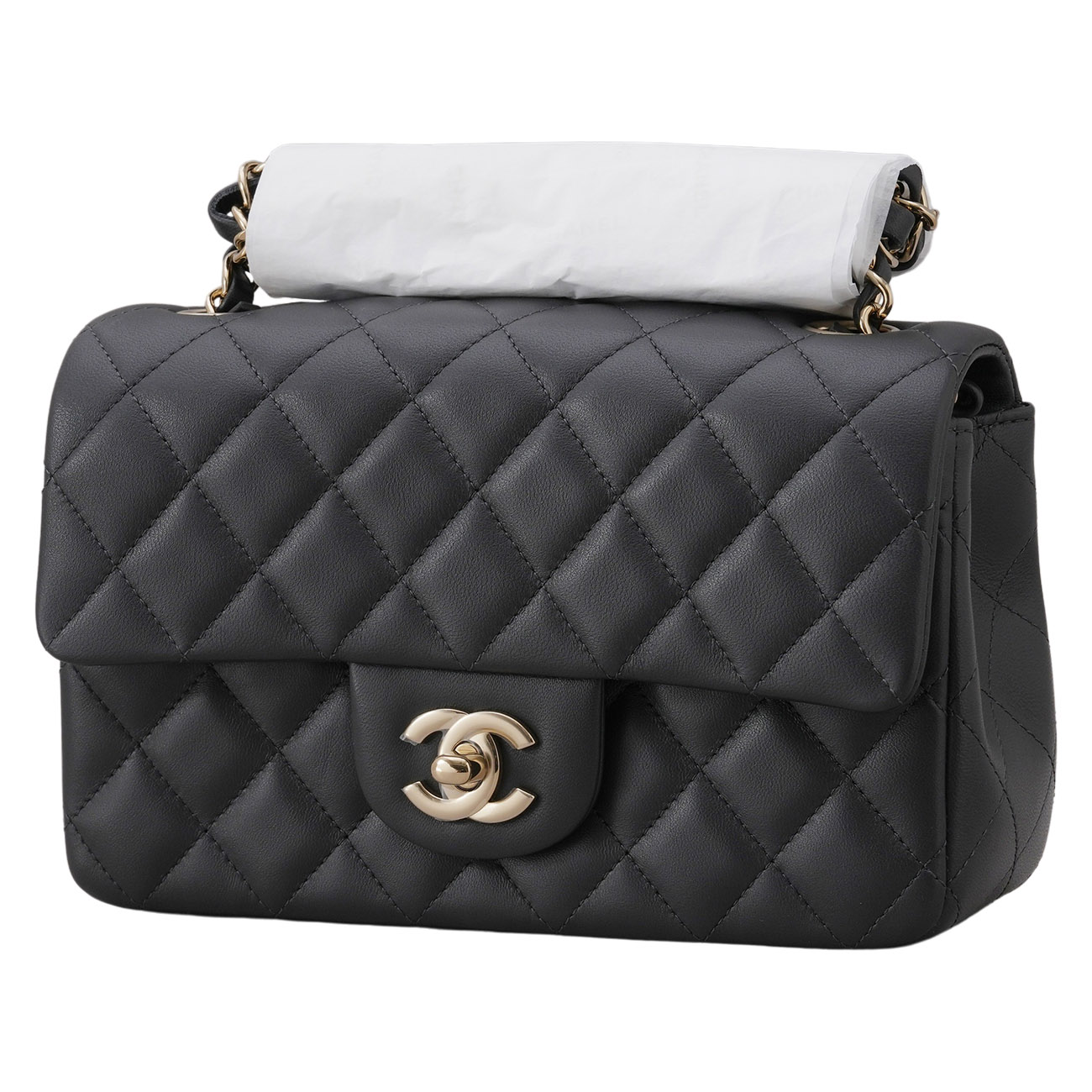 CHANEL(USED)샤넬 A69900 램스킨 뉴미니 클래식 크로스백