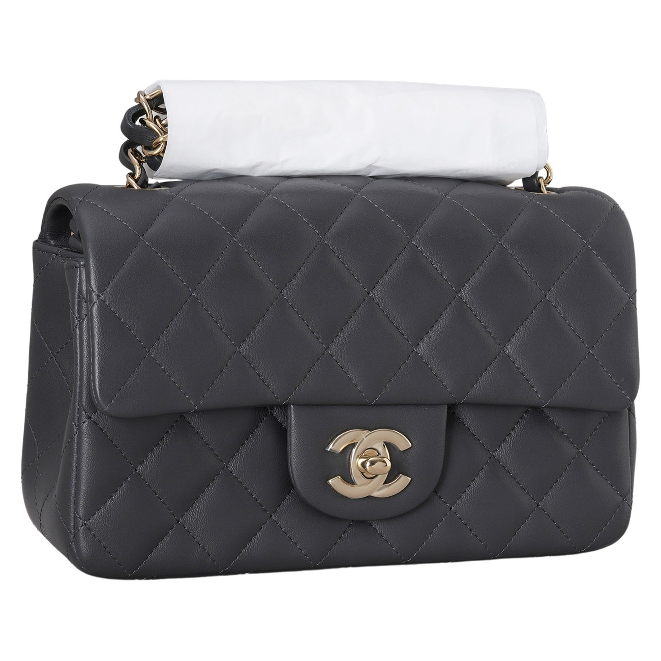 CHANEL(USED)샤넬 A69900 램스킨 뉴미니 클래식 크로스백