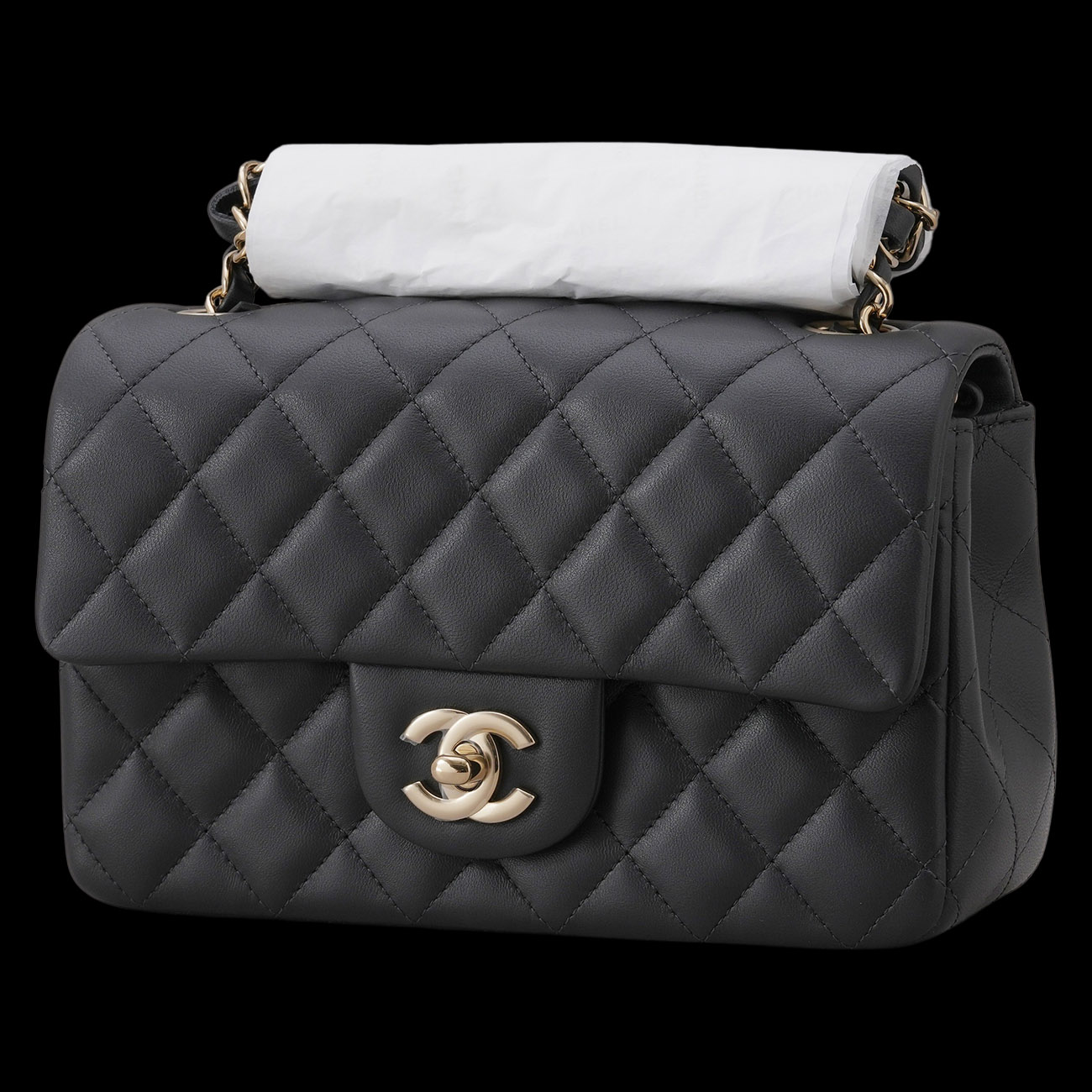 CHANEL(USED)샤넬 A69900 램스킨 뉴미니 클래식 크로스백