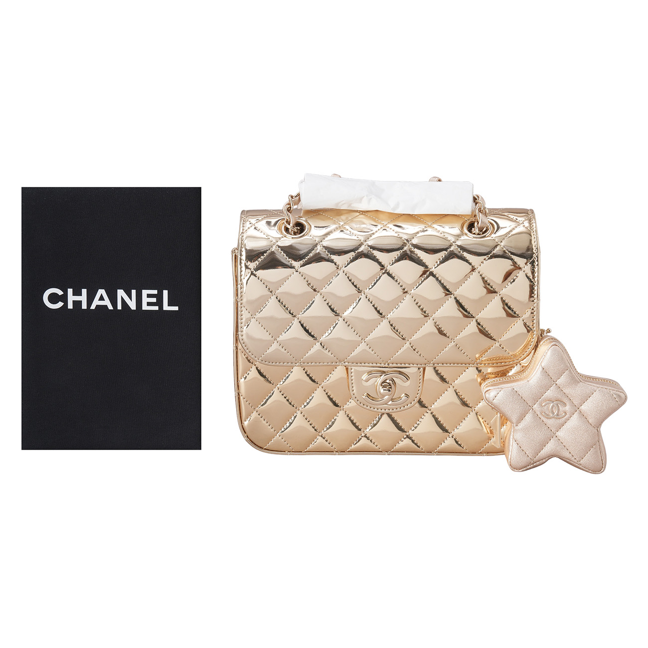 CHANEL(USED)샤넬 24C 스타코인 메탈 미러 백팩