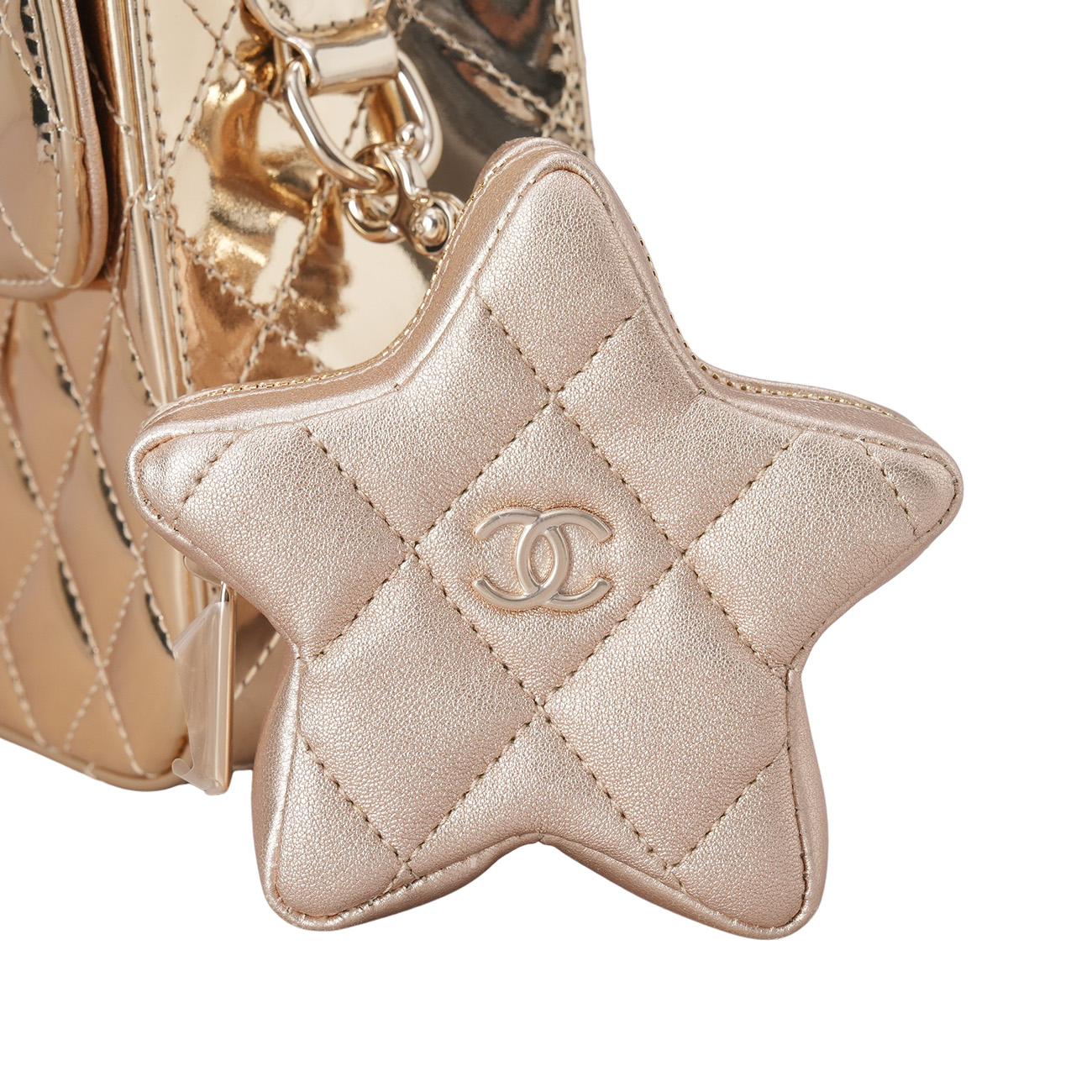 CHANEL(USED)샤넬 24C 스타코인 메탈 미러 백팩