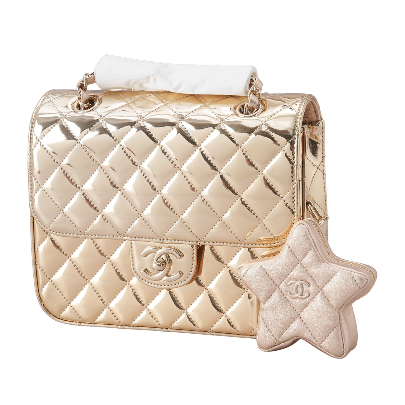 CHANEL(USED)샤넬 24C 스타코인 메탈 미러 백팩