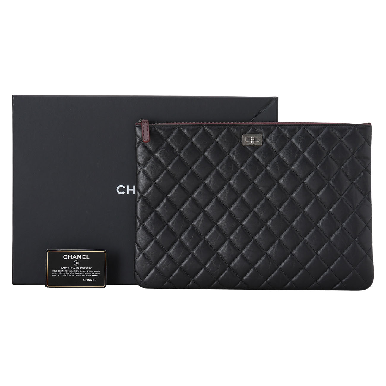 CHANEL(USED)샤넬 2.55 빈티지 클러치 라지