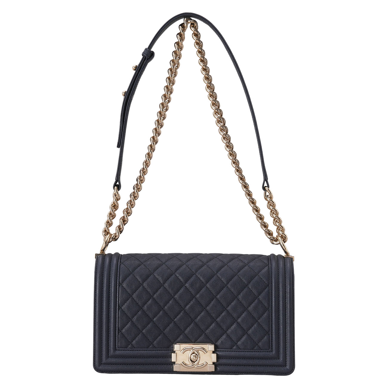 CHANEL(USED)샤넬 캐비어 보이샤넬 미듐 플랩백