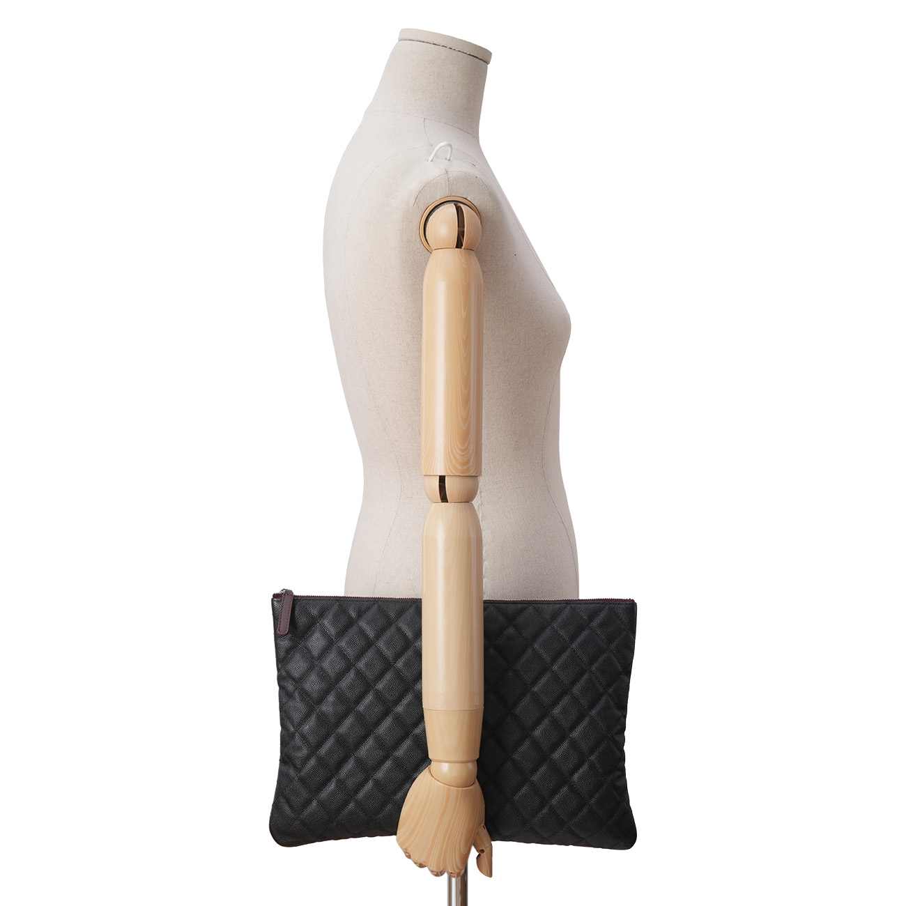 CHANEL(USED)샤넬 캐비어 클래식 클러치 라지