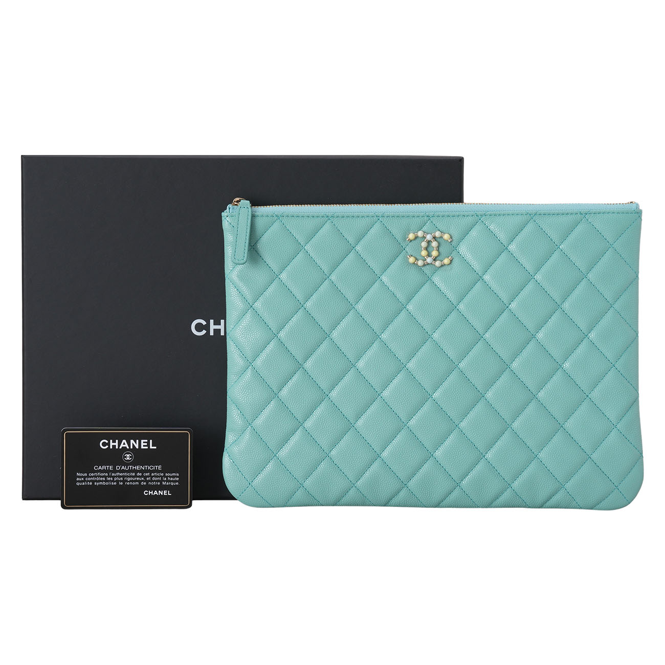 CHANEL(USED)샤넬 AP2147 시즌 클러치 뉴미듐