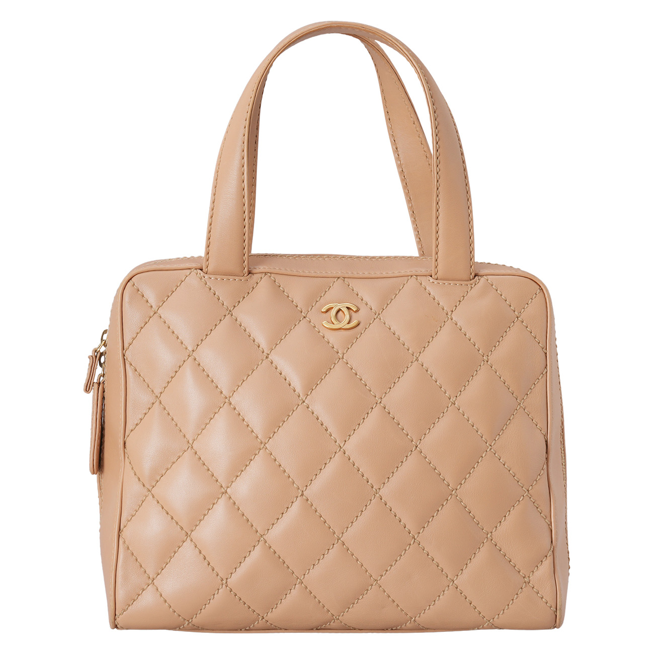 CHANEL(USED)샤넬 CC로고 빈티지 지퍼 토트백