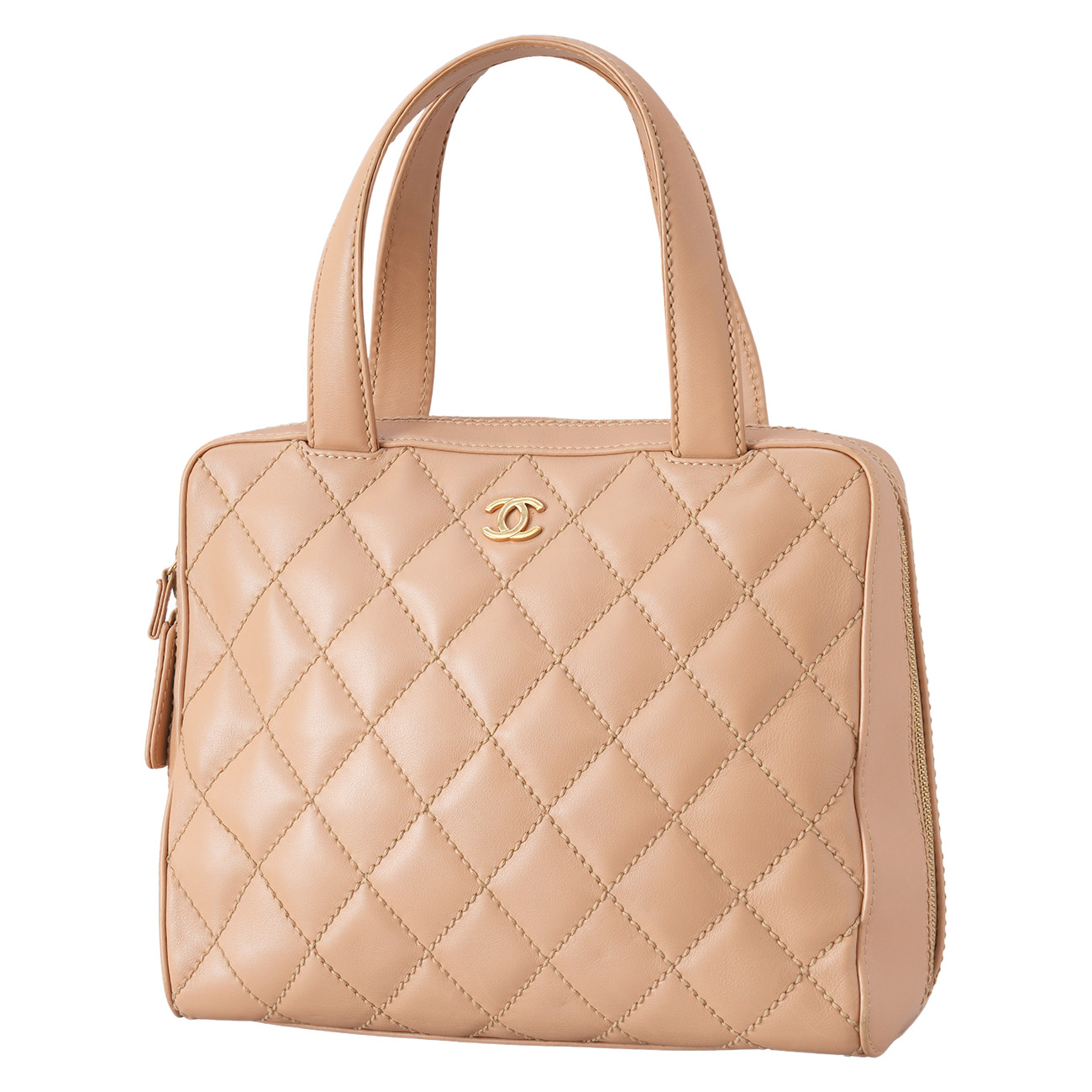 CHANEL(USED)샤넬 CC로고 빈티지 지퍼 토트백