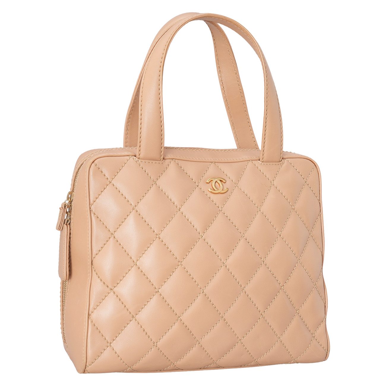 CHANEL(USED)샤넬 CC로고 빈티지 지퍼 토트백