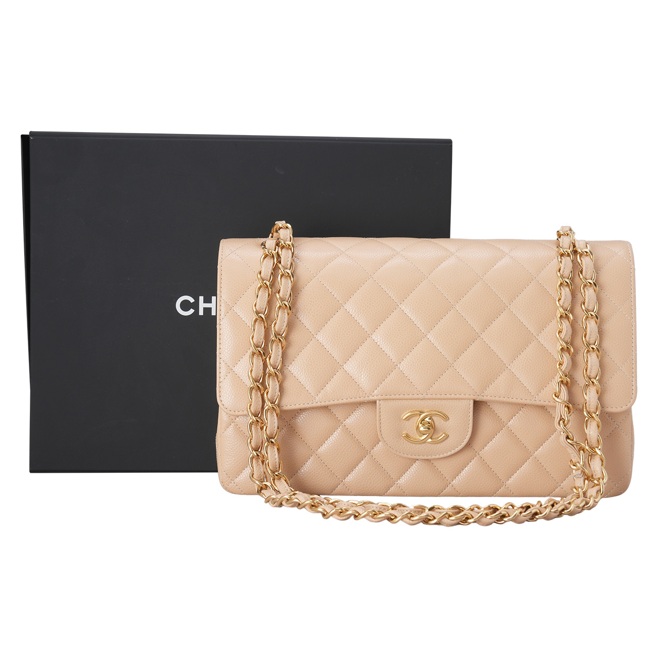 CHANEL(USED)샤넬 캐비어 클래식 라지 플랩백
