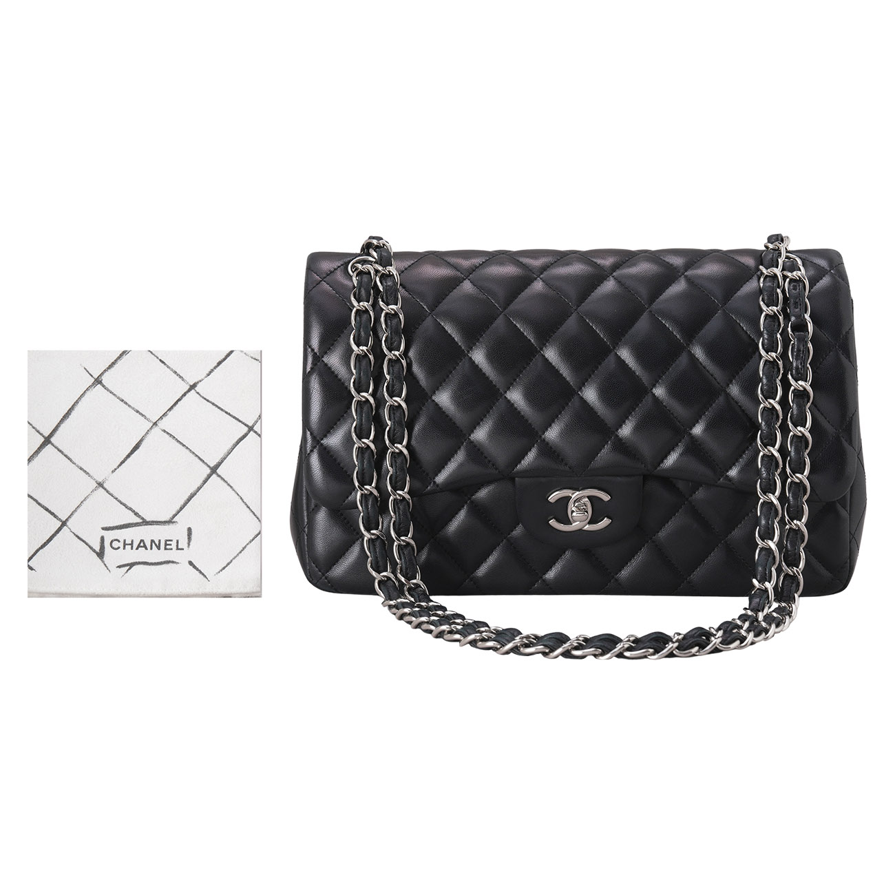 CHANEL(USED)샤넬 램스킨 클래식 라지 플랩백