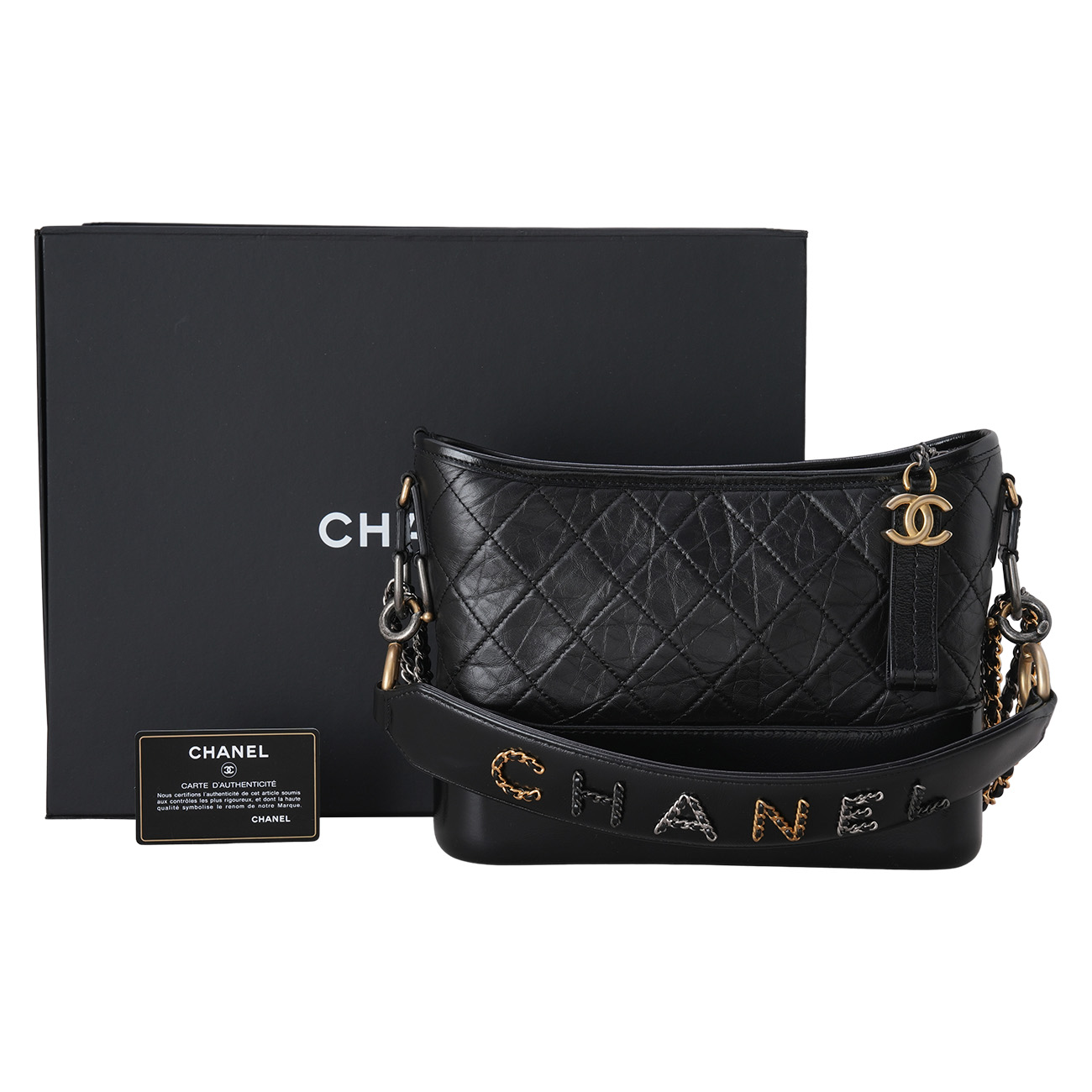 CHANEL(USED)샤넬 가브리엘 호보 뉴미듐 & 레터링스트랩