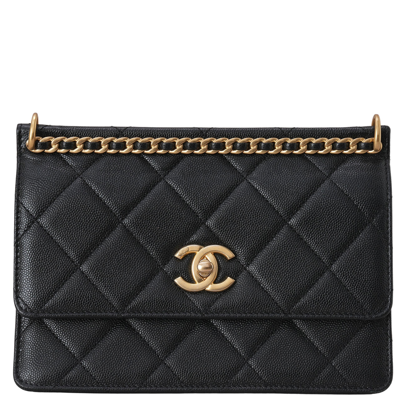 CHANEL(USED)샤넬 AS4169 시즌 캐비어 스몰 플랩백