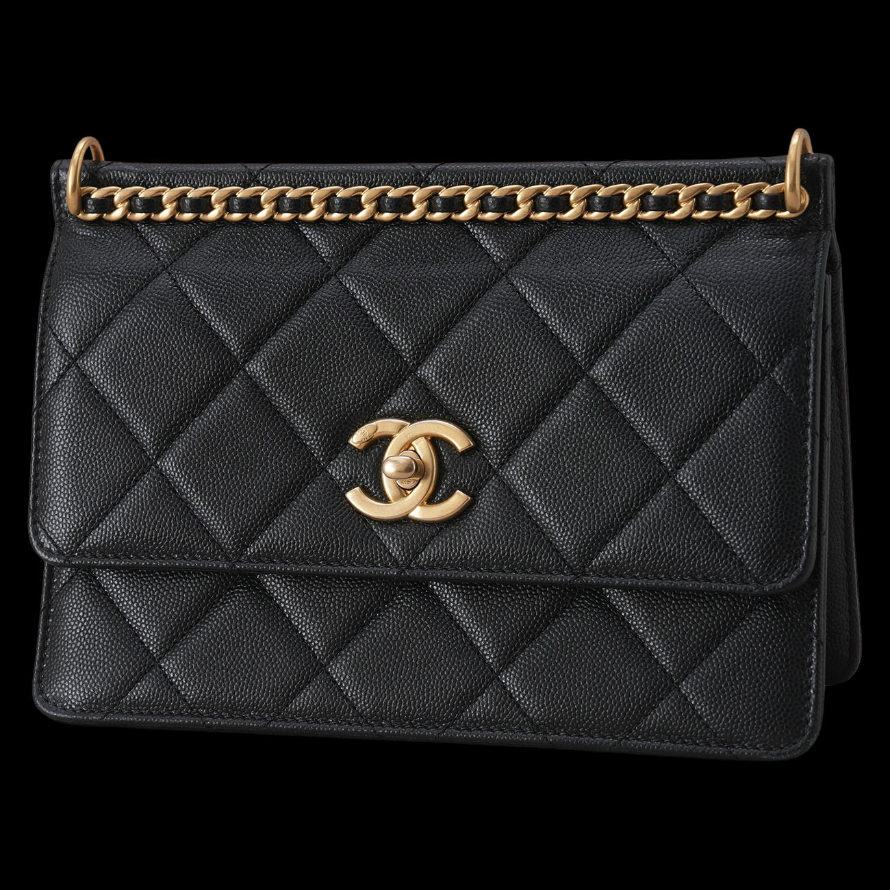 CHANEL(USED)샤넬 AS4169 시즌 캐비어 스몰 플랩백