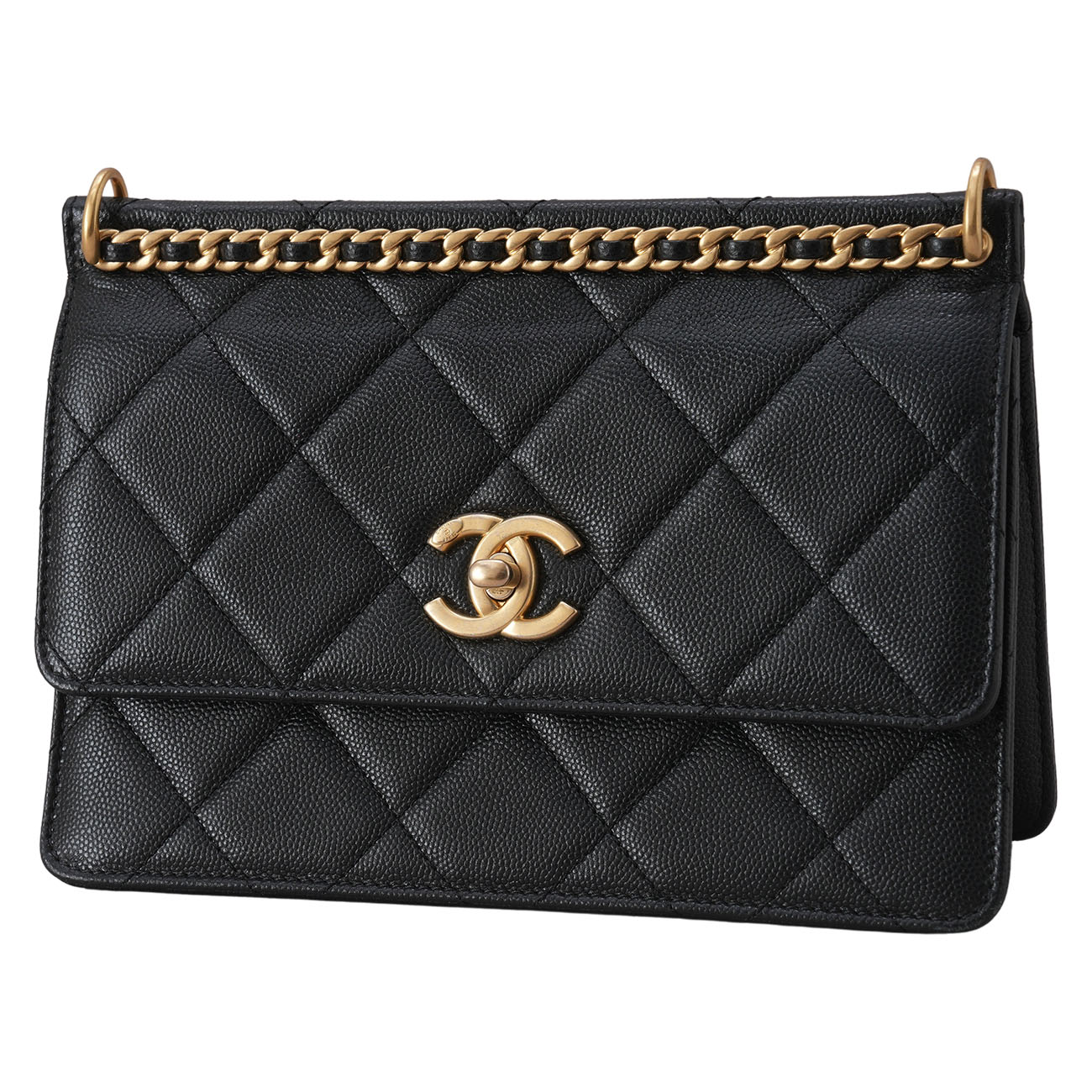 CHANEL(USED)샤넬 AS4169 시즌 캐비어 스몰 플랩백