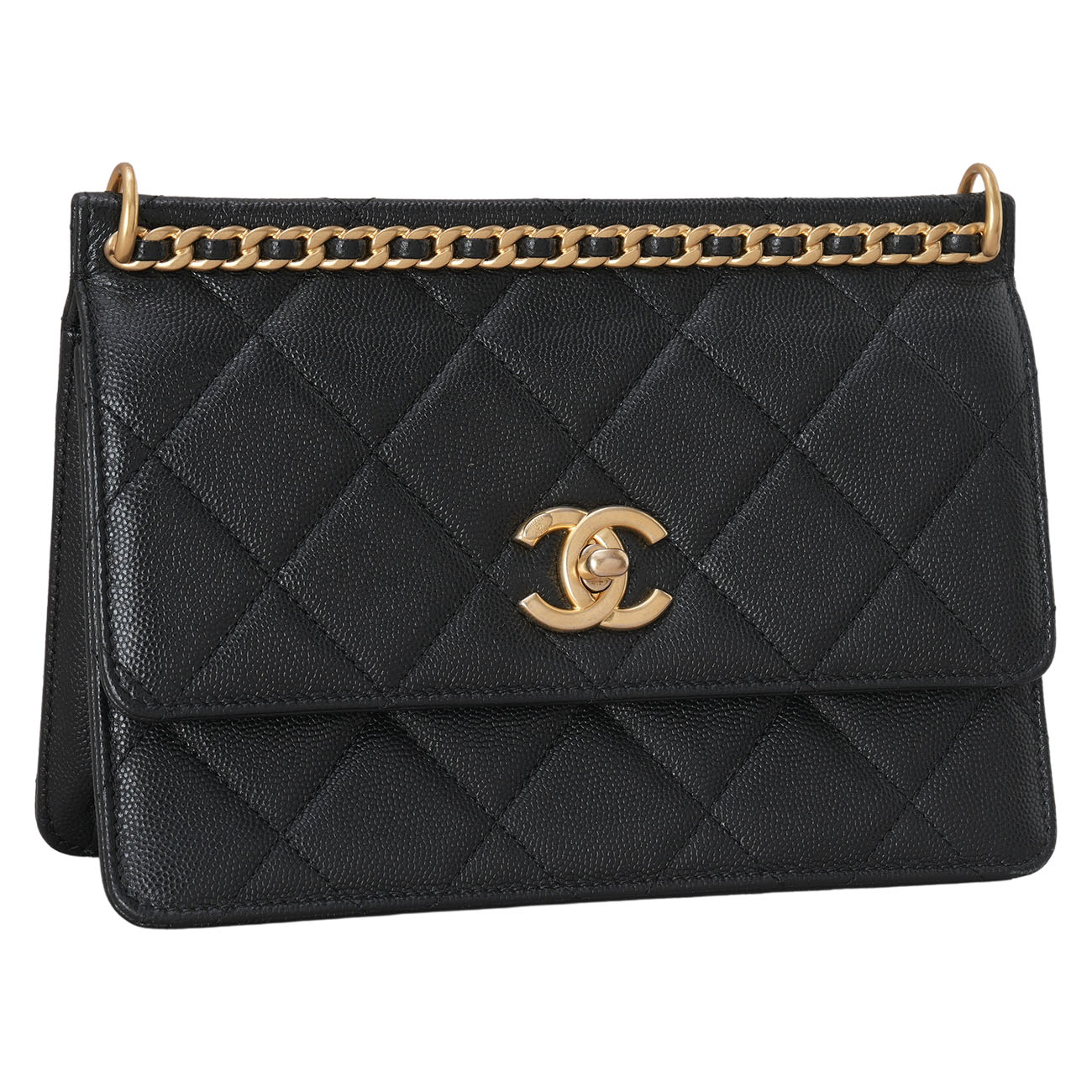 CHANEL(USED)샤넬 AS4169 시즌 캐비어 스몰 플랩백