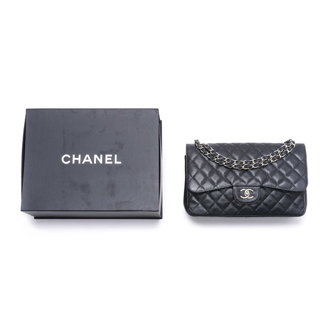 CHANEL(USED)샤넬 캐비어 클래식 점보 플랩백