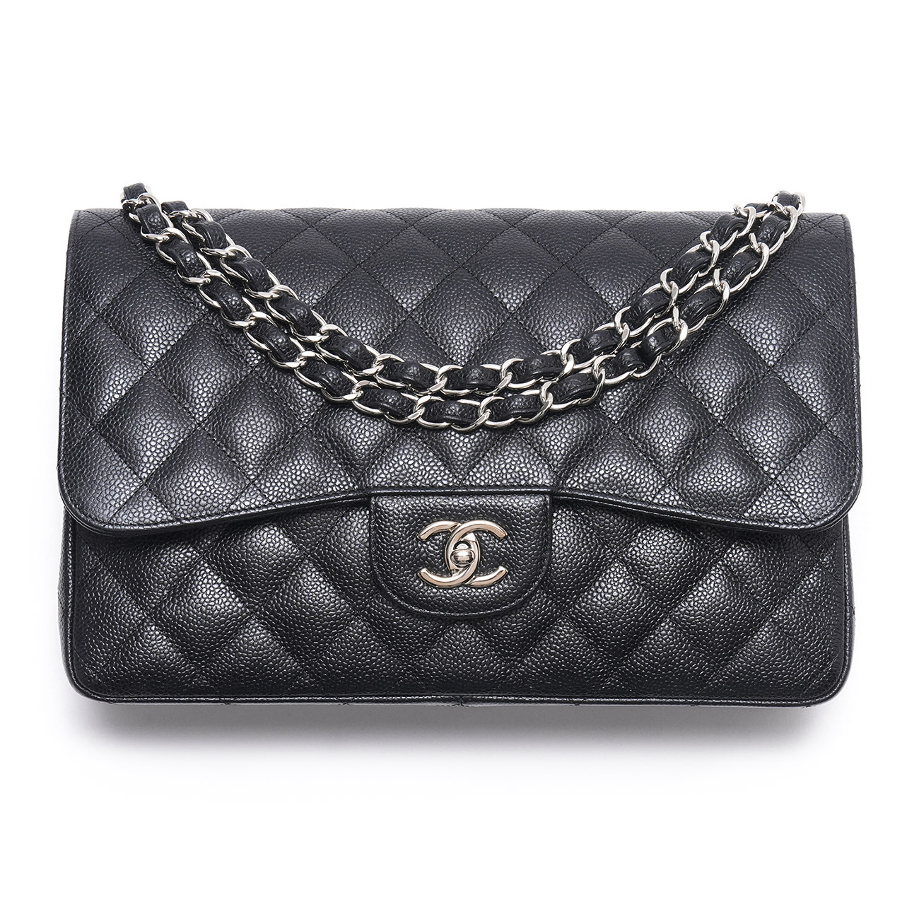 CHANEL(USED)샤넬 캐비어 클래식 점보 플랩백