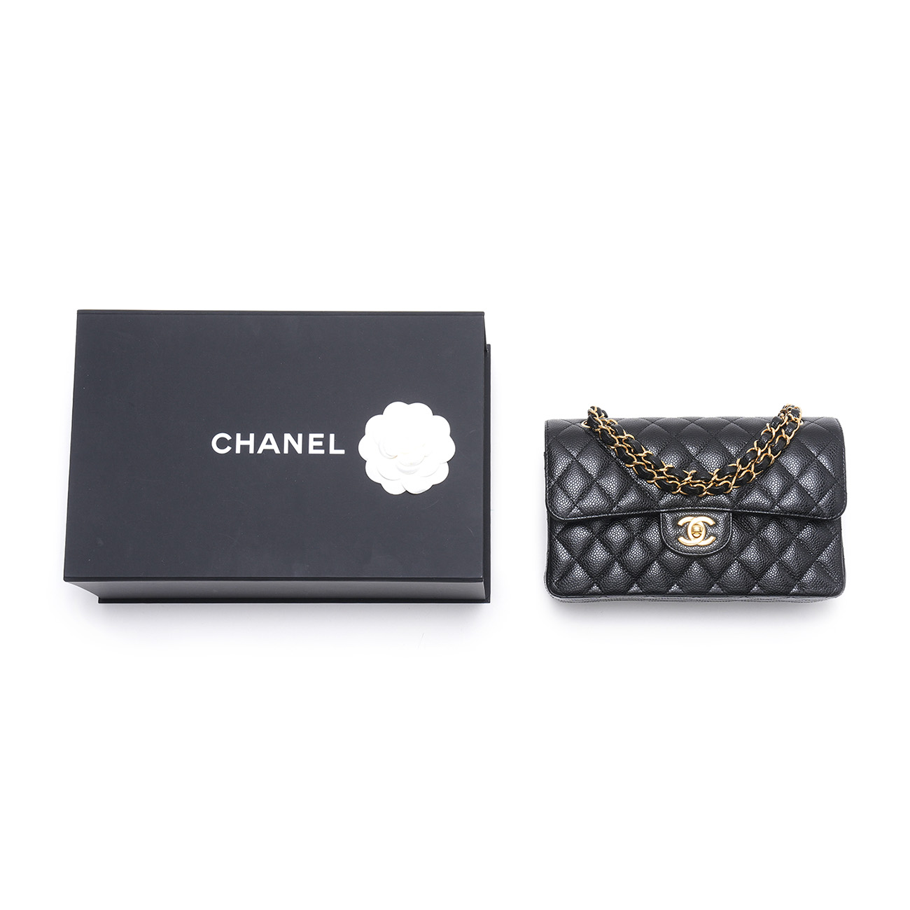 CHANEL(USED)샤넬 캐비어 클래식 스몰 플랩백