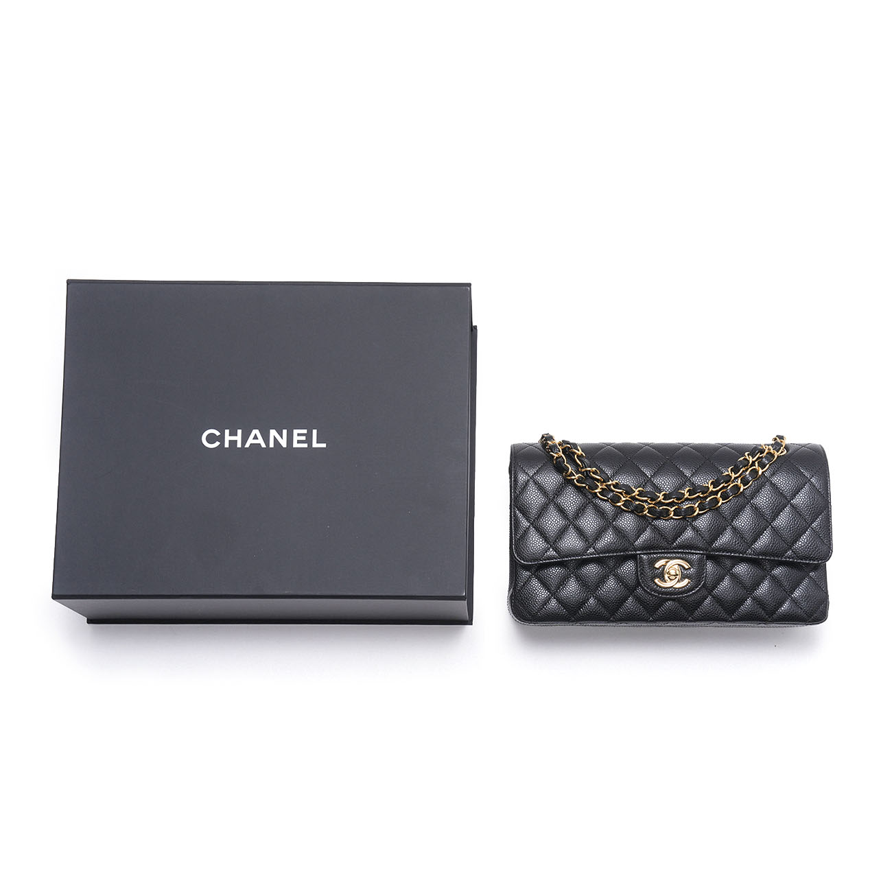 CHANEL(USED)샤넬 캐비어 클래식 미듐 플랩백