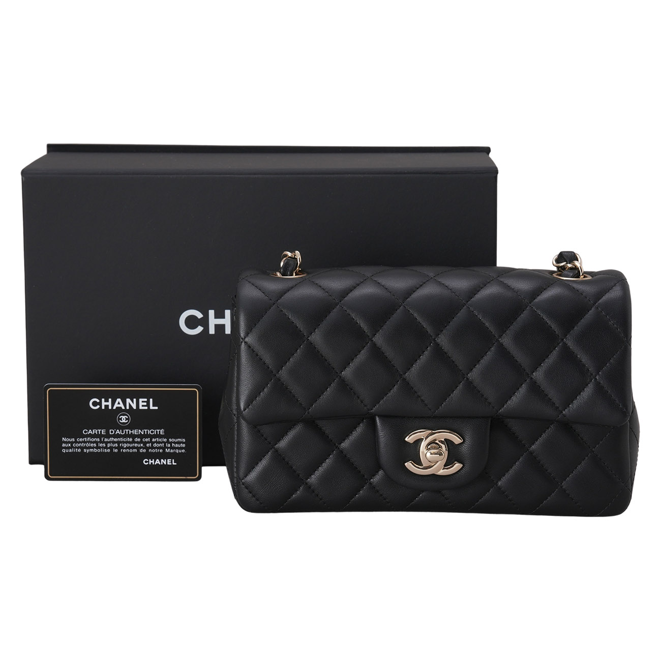 CHANEL(USED)샤넬 램스킨 클래식 뉴미니