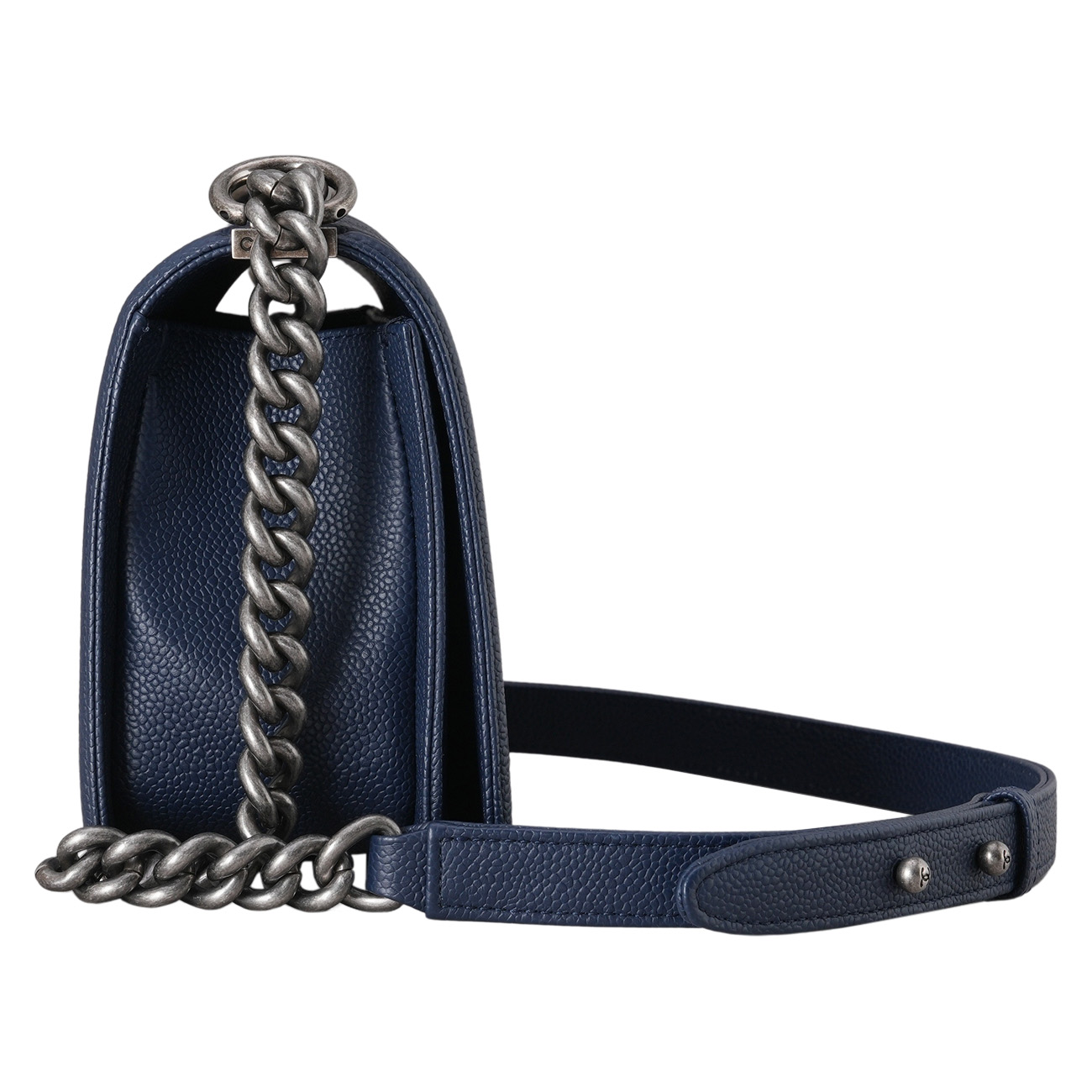 CHANEL(USED)샤넬 캐비어 쉐브론 보이샤넬 미듐 플랩백