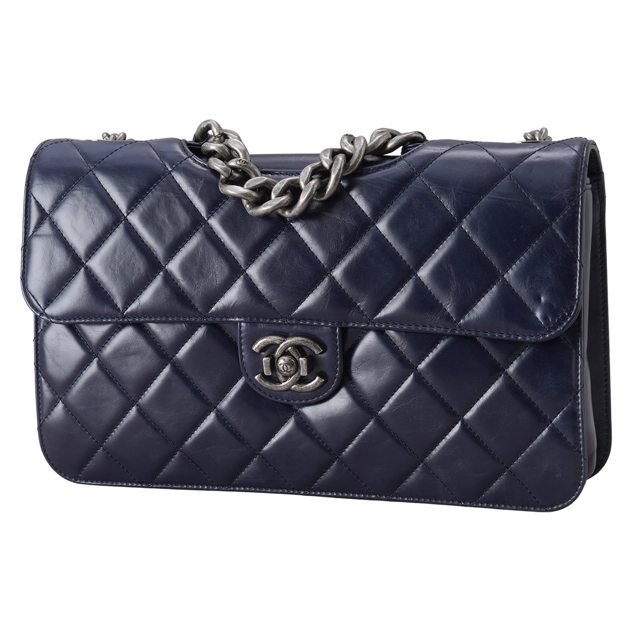 CHANEL(USED)샤넬 A66435 시즌 퍼펙트 엣지 라지 플랩백