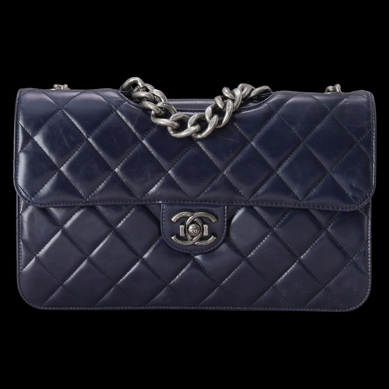CHANEL(USED)샤넬 A66435 시즌 퍼펙트 엣지 라지 플랩백