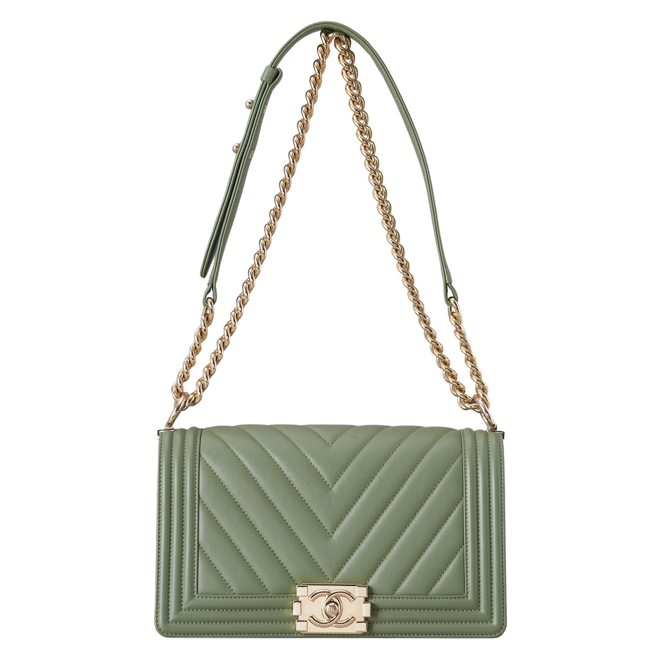 CHANEL(USED)샤넬 보이샤넬 쉐브론 미듐