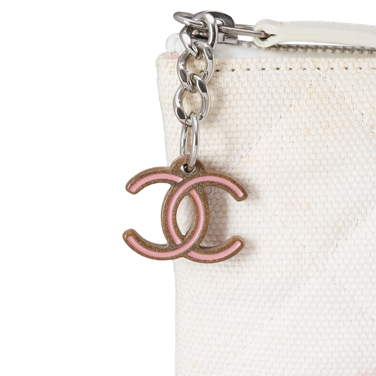 CHANEL(USED)샤넬 코코프린팅 패브랙 클러치
