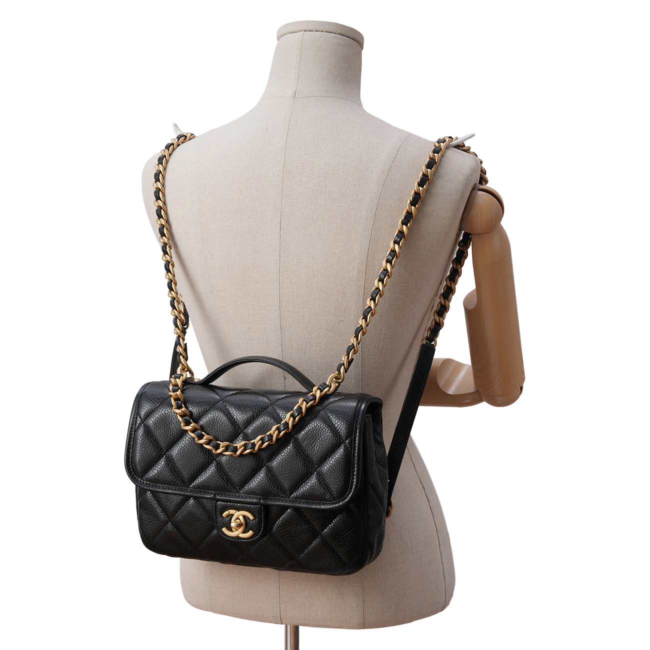 CHANEL(USED)샤넬 캐비어 플랩 백팩
