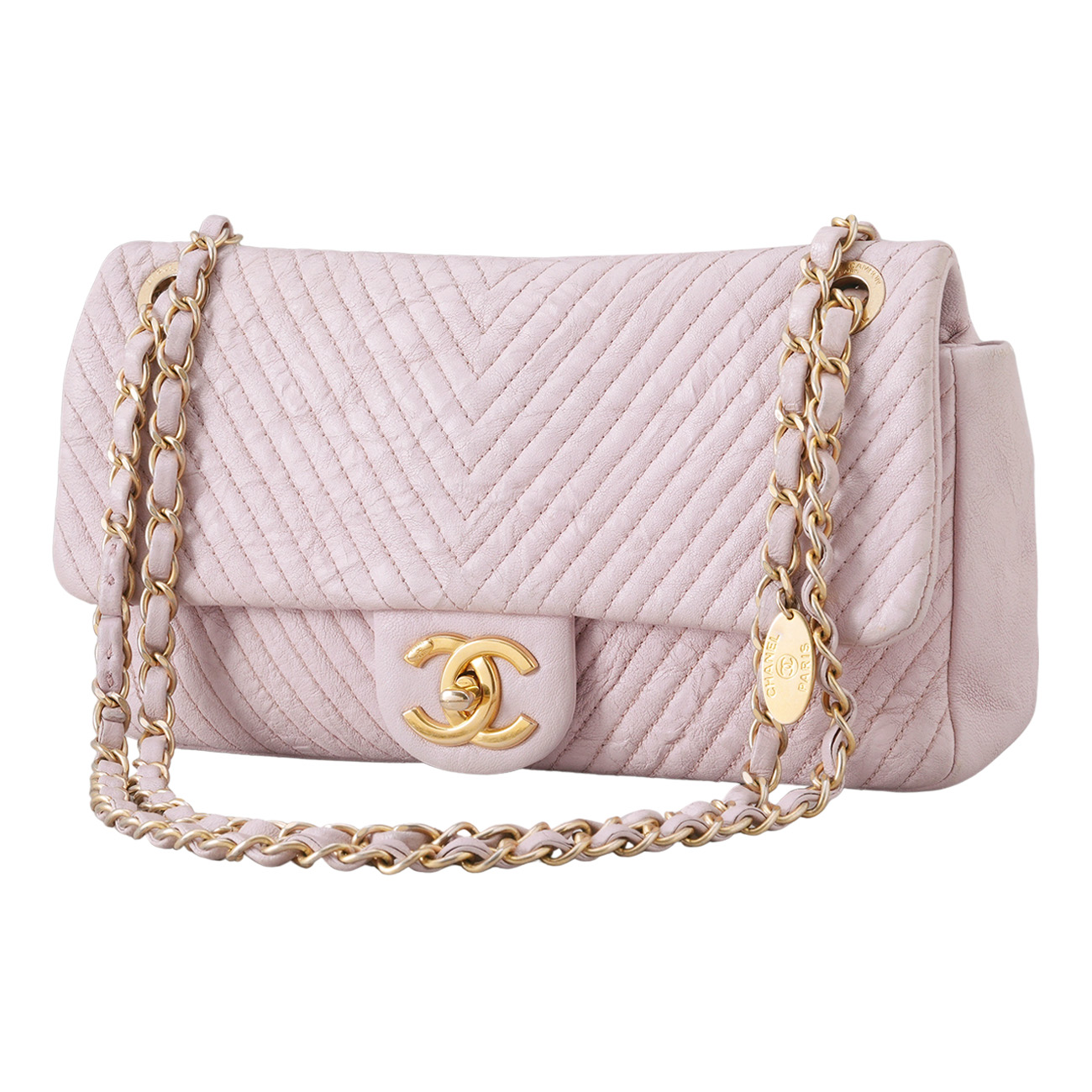 CHANEL(USED)샤넬 시즌 쉐브론 체인 숄더백