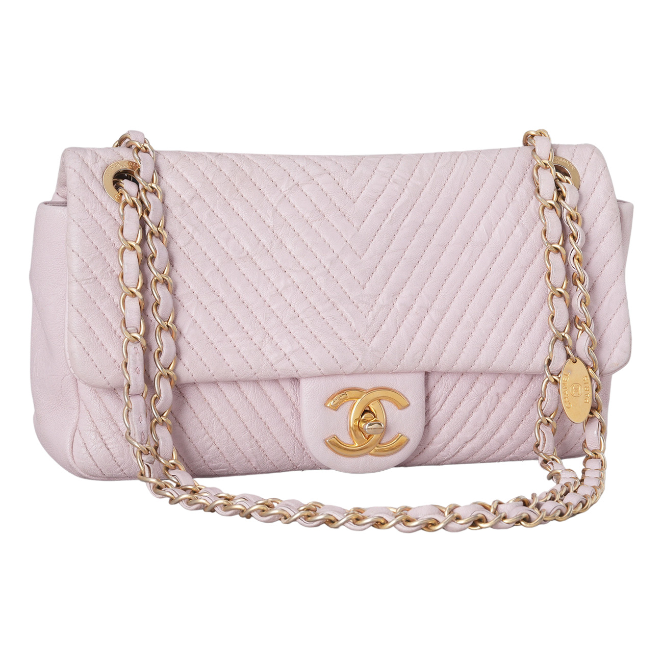 CHANEL(USED)샤넬 시즌 쉐브론 체인 숄더백