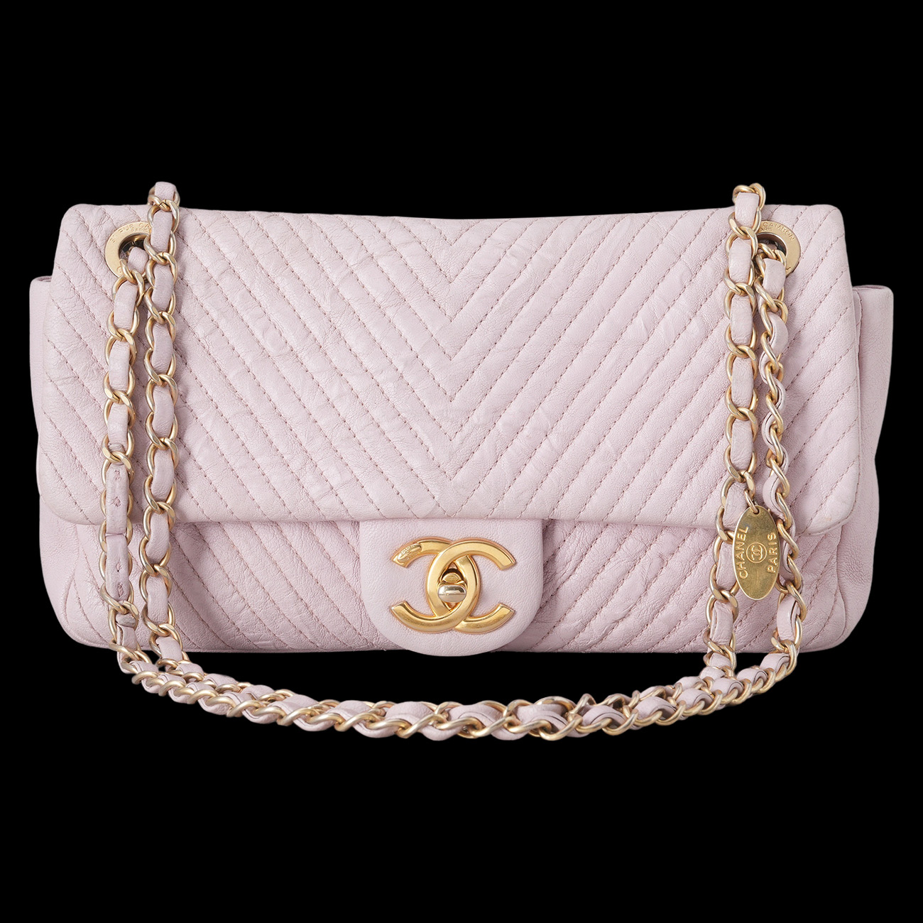 CHANEL(USED)샤넬 시즌 쉐브론 체인 숄더백