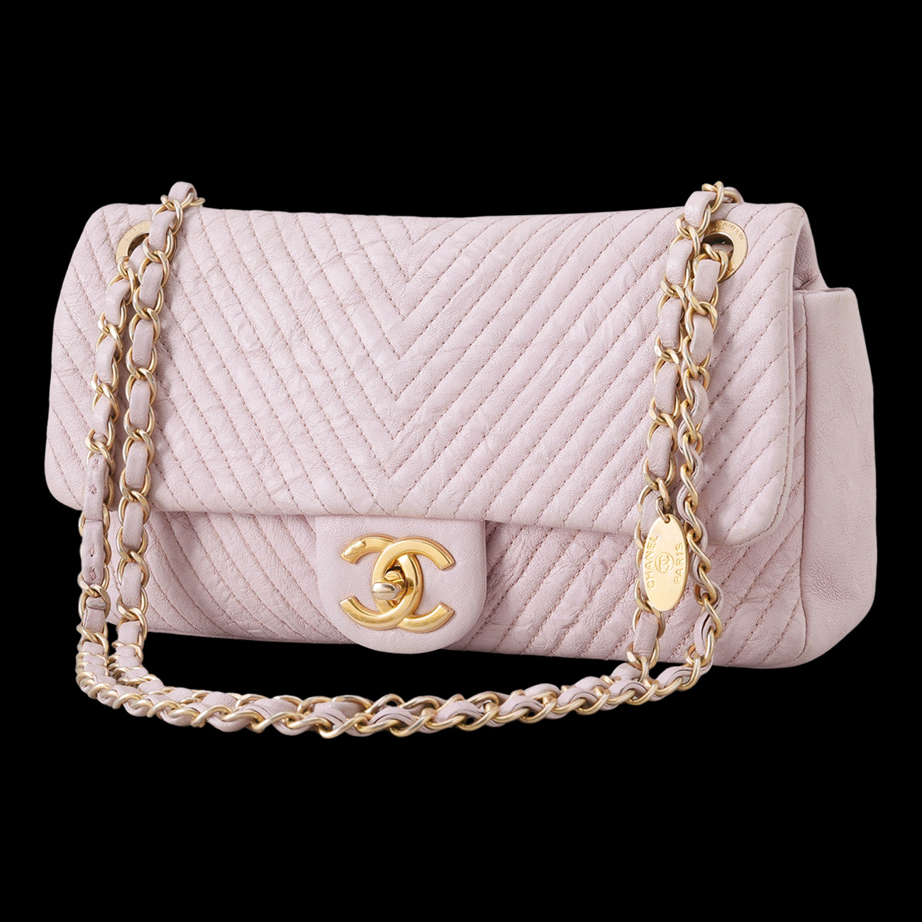 CHANEL(USED)샤넬 시즌 쉐브론 체인 숄더백
