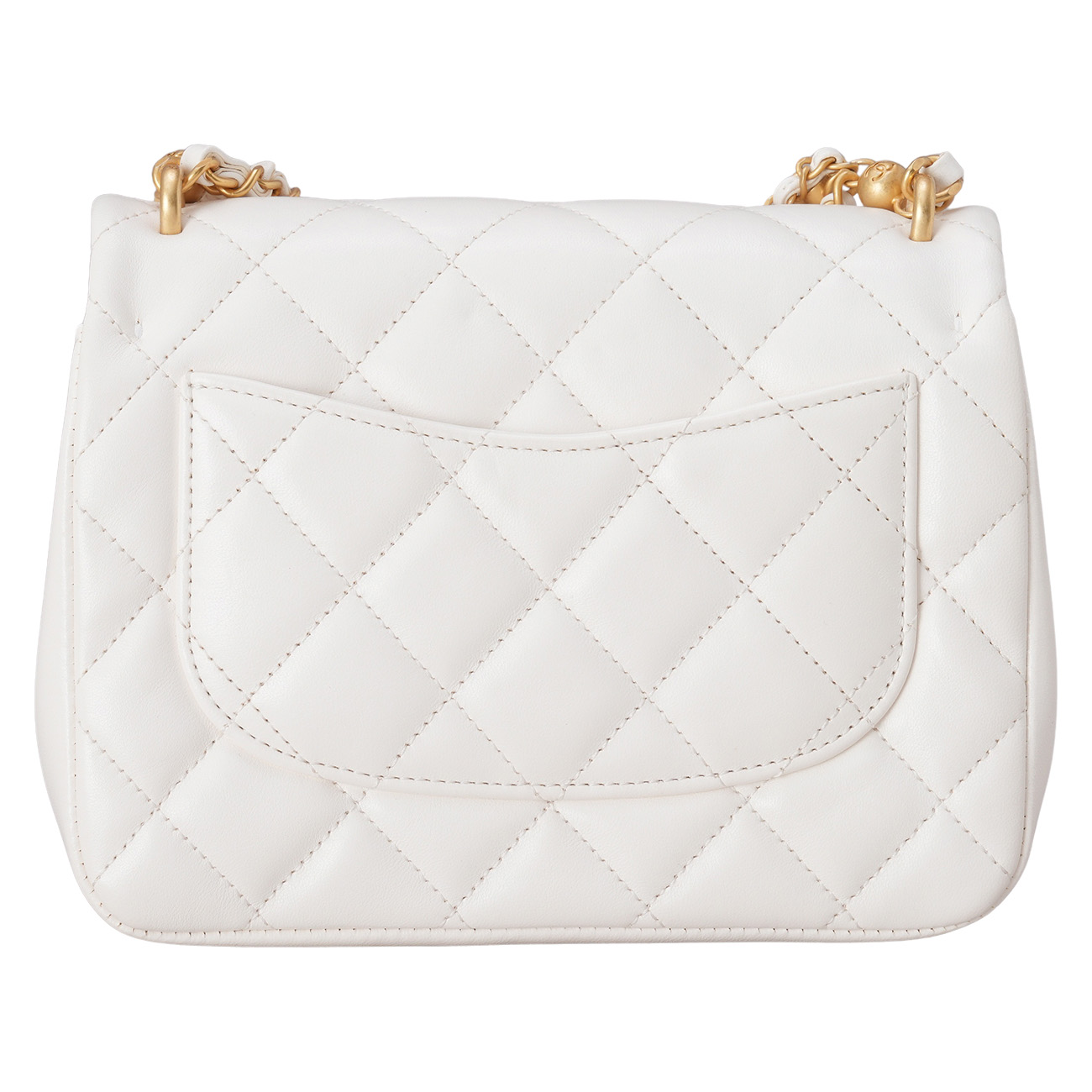 CHANEL(USED)샤넬 시즌 램스킨 체인 탑핸들 플랩백
