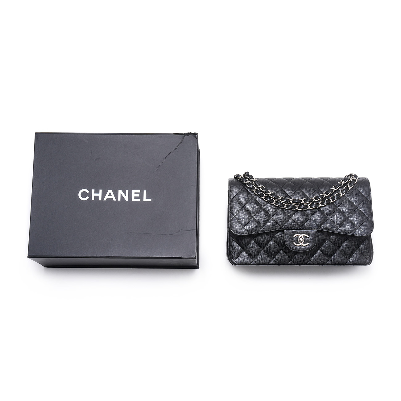 CHANEL(USED)샤넬 캐비어 클래식 라지 플랩백