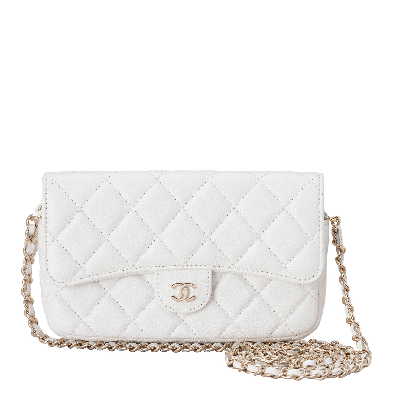 CHANEL(USED)샤넬 캐비어 더블 폰홀더백