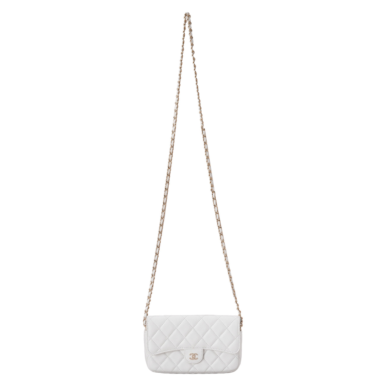 CHANEL(USED)샤넬 캐비어 더블 폰홀더백