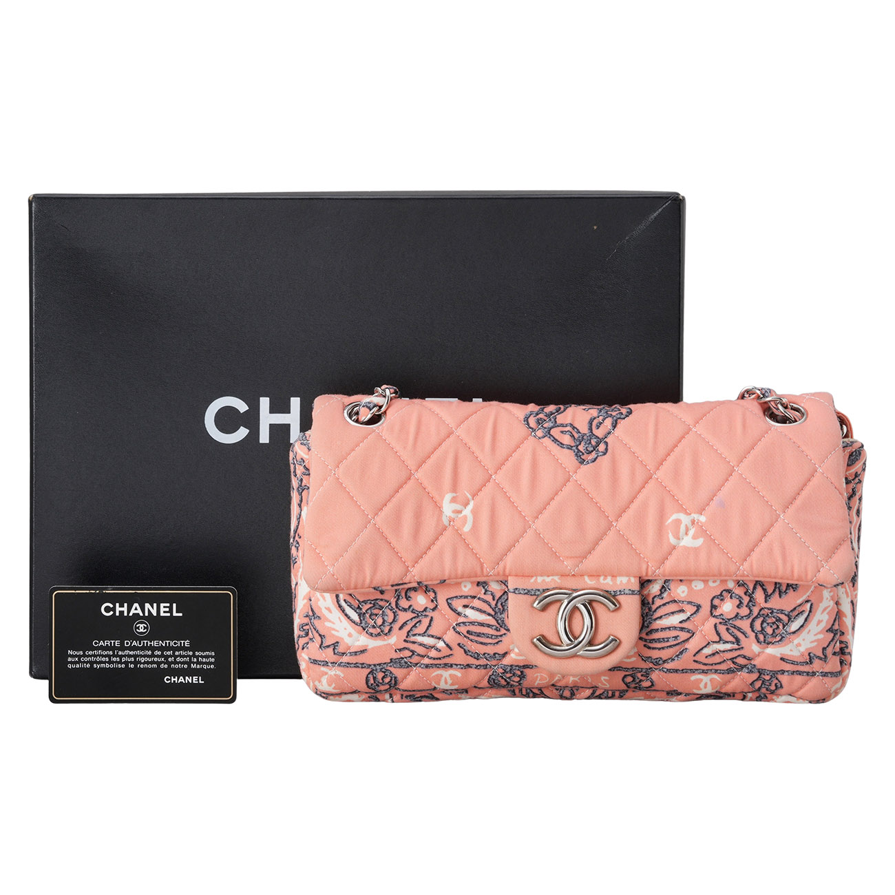 CHANEL(USED)샤넬 시즌 클래식 패브릭 체인 숄더백